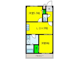 シャト－花水木の物件間取画像